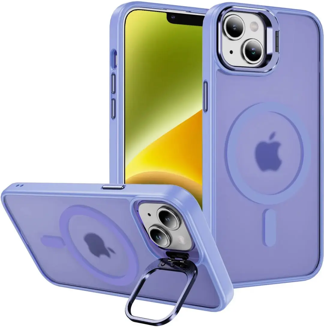 Selected Hoesje iPhone 13/14 MagSafe Licht Paars