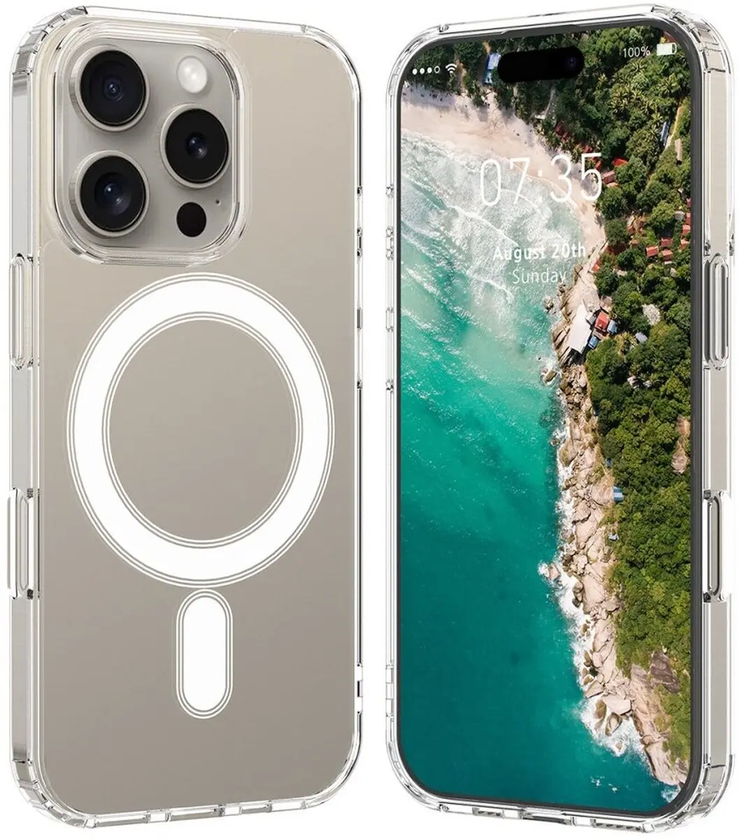 Selected by GSMpunt Selected iPhone 15 Pro Max TPU Hoesje - Transparant