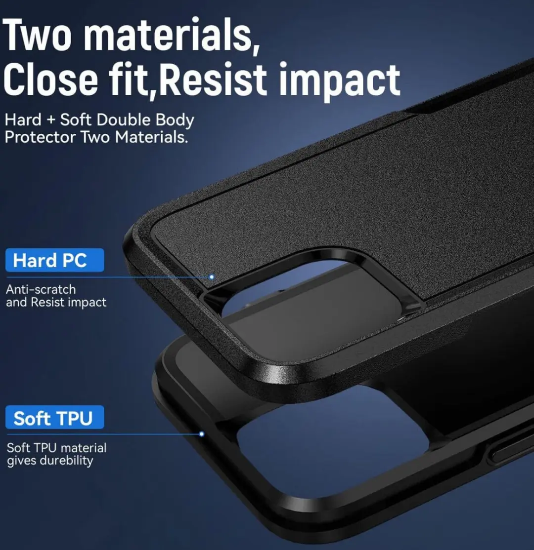 Selected Schokbestendige Back Cover iPhone 15 - Zwart - afbeelding 6 van 6