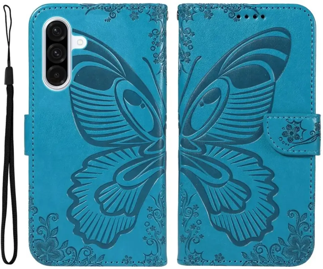 Selected Hoesje Samsung Galaxy A56 Wallet Vlinder Kunstleer