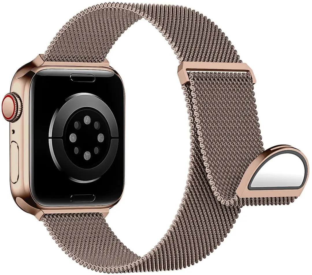 Selected SBG Milanees Horlogebandje Apple Watch - 38/40/41/42mm - Roestvrij Staal Rose Goud