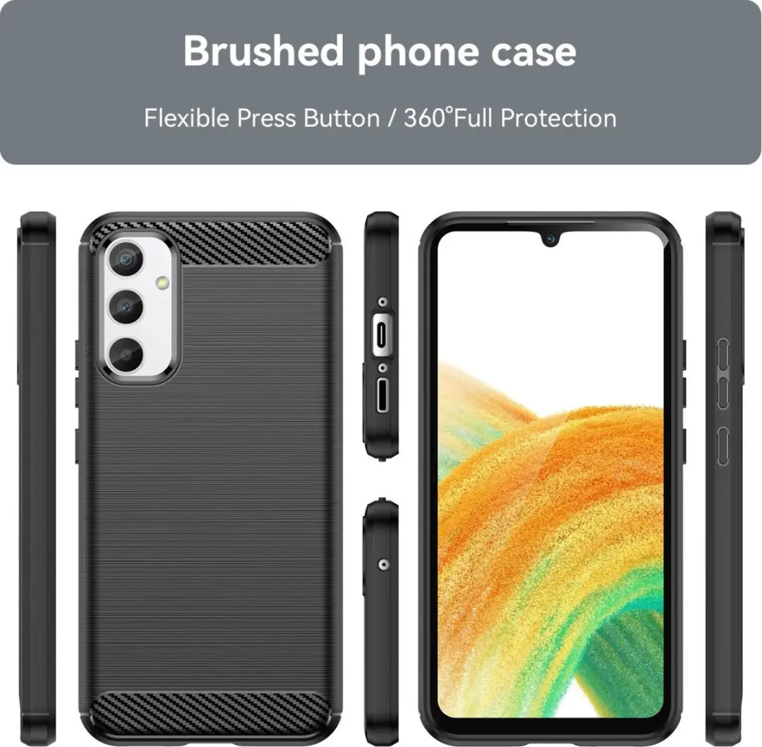 Selected TPU Hoesje Samsung Galaxy A34 - Zwart