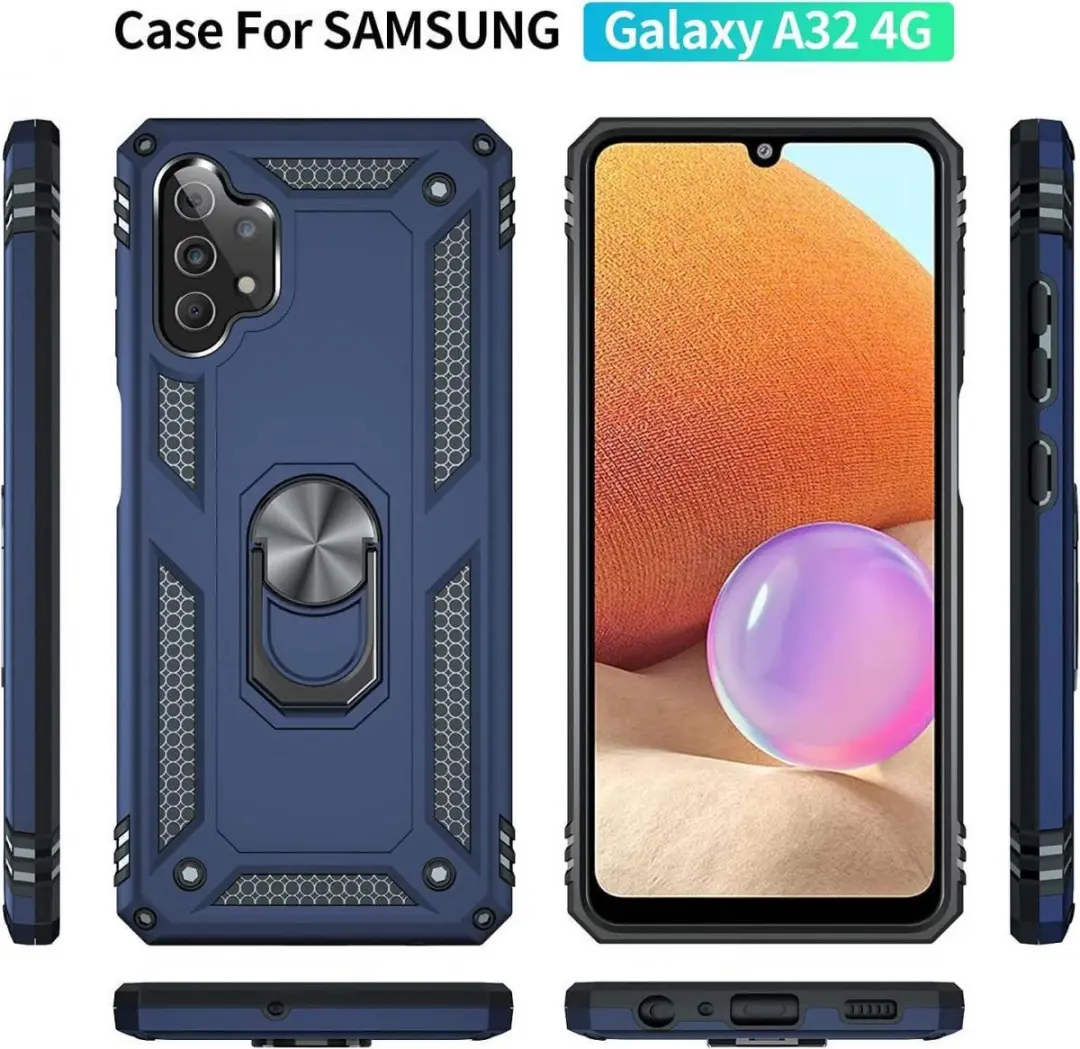 Selected Magnetisch Hoesje Samsung Galaxy A32 4G - Blauw