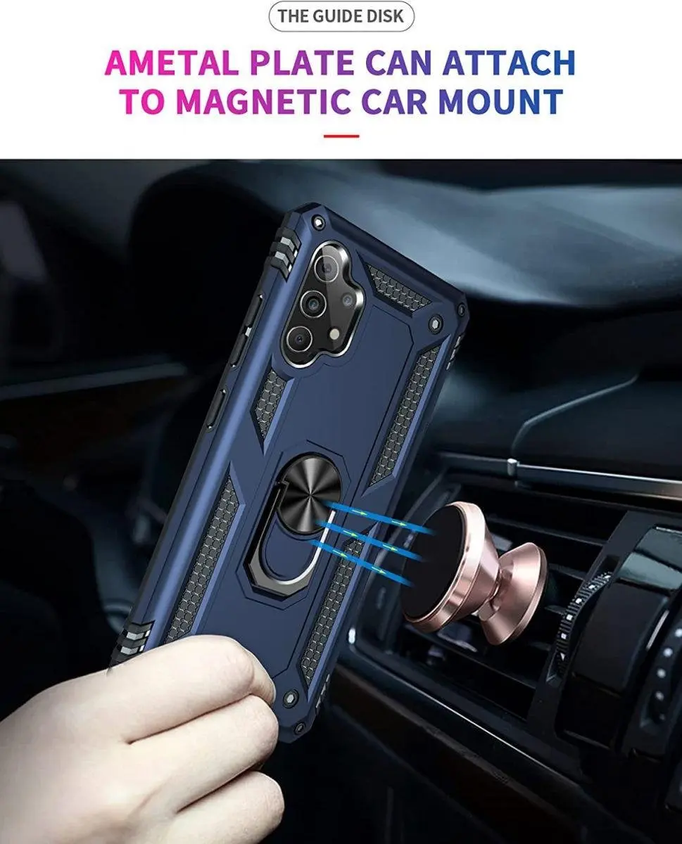 Selected Magnetisch Hoesje Samsung Galaxy A32 4G - Blauw