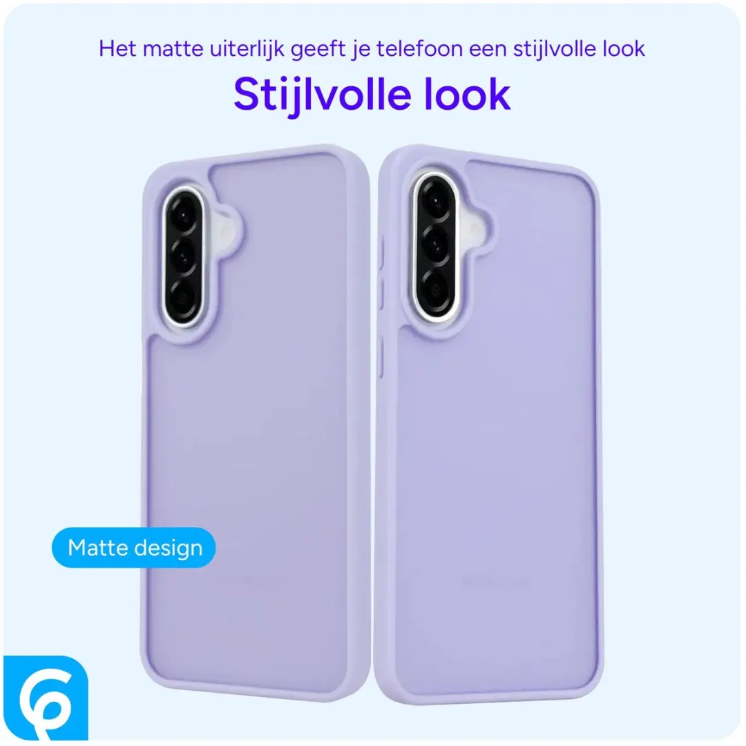 Selected Hoesje Samsung Galaxy A56 - Paarse Matte Back Cover