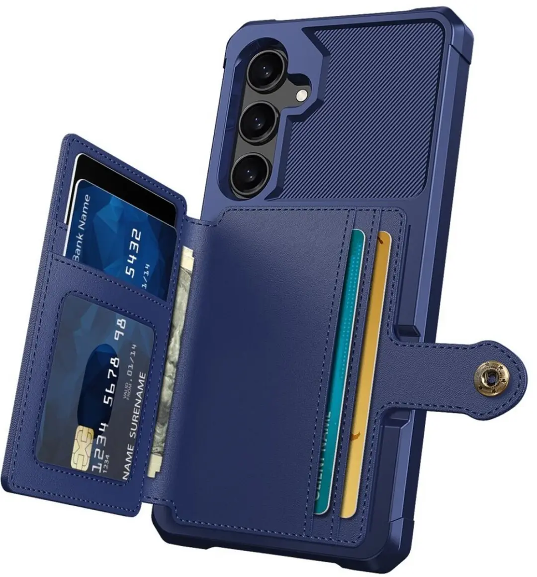 Selected Portemonnee Hoesje Samsung Galaxy S26 Plus - 3 Pasjes - Blauw - afbeelding 6 van 6