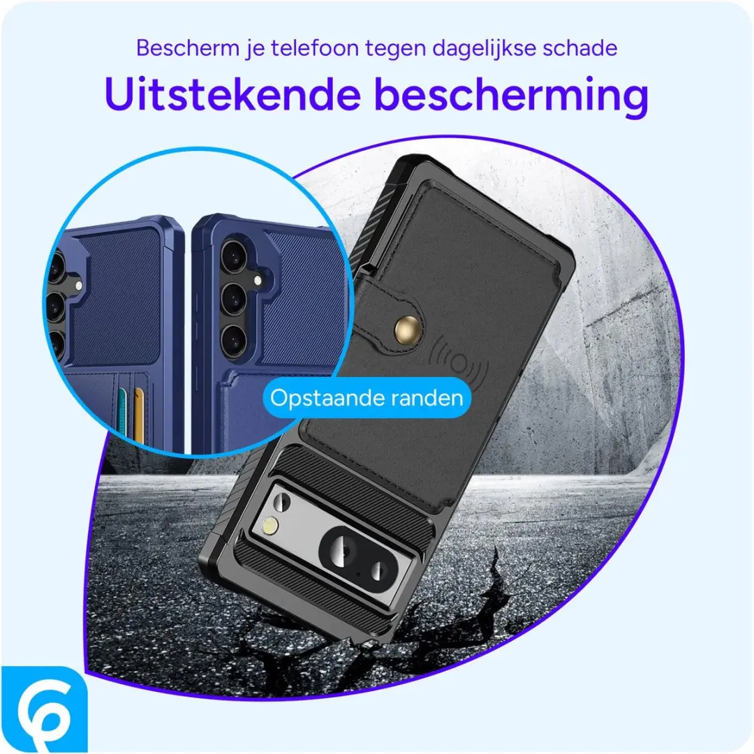 Selected Portemonnee Hoesje Google Pixel 8a - 4 Pasjes - Zwart - afbeelding 6 van 6