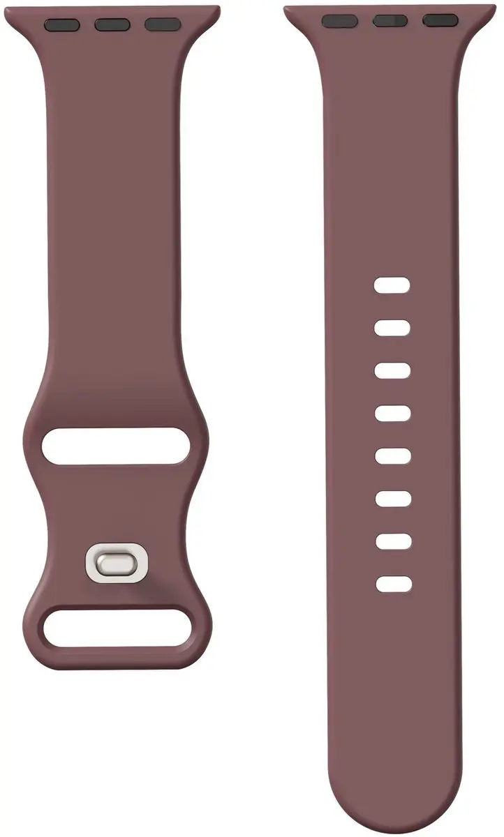 Selected SBG Siliconen Horlogeband Apple Watch 6 44mm - Smoky Purple