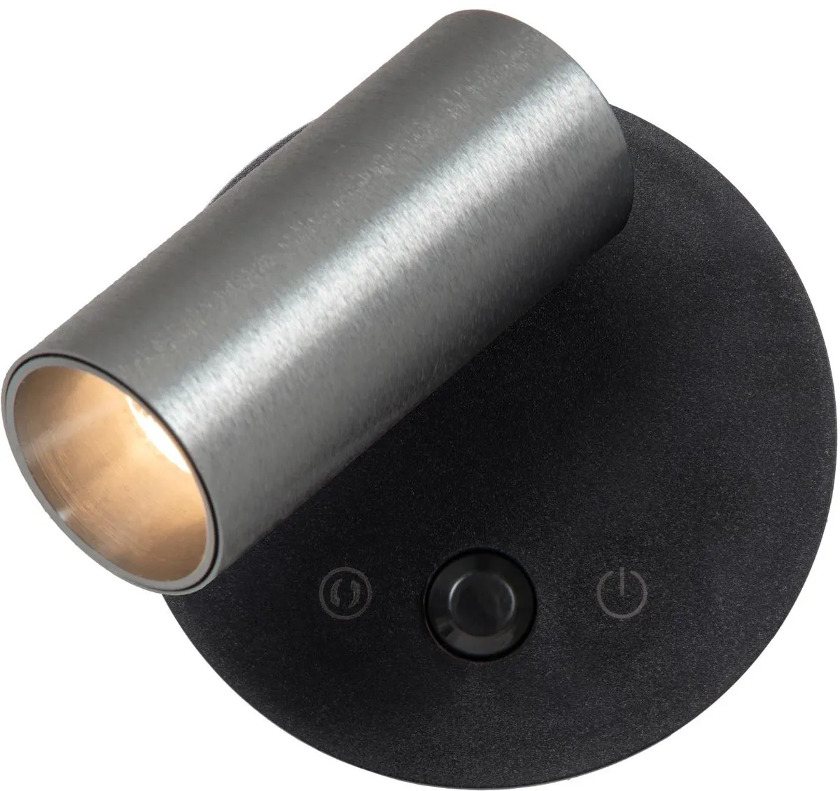 Lucide TONI Oplaadbare Wandspot - Ø8,1cm LED Dimbaar Grijs ijzer