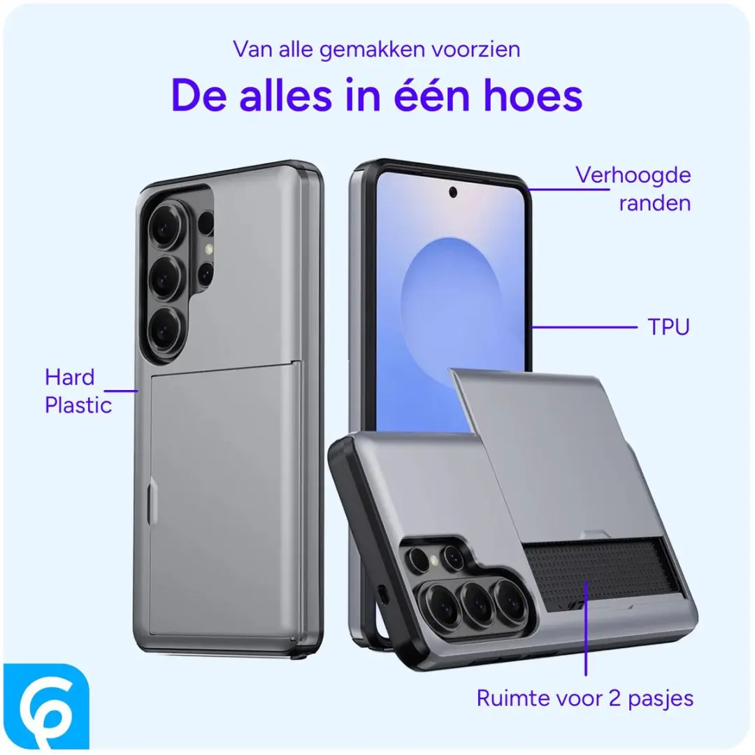 Selected Hoesje Samsung Galaxy S26 Ultra - Kaarthouder 2 Stuks Grijs - afbeelding 6 van 6