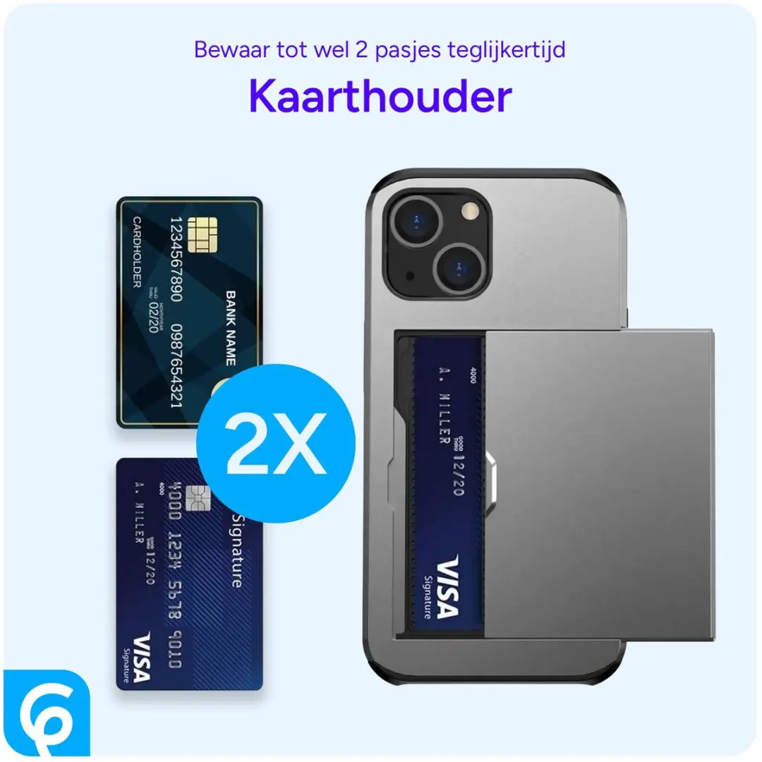 Selected Hoesje Samsung Galaxy S26 Ultra - Kaarthouder 2 Stuks Grijs
