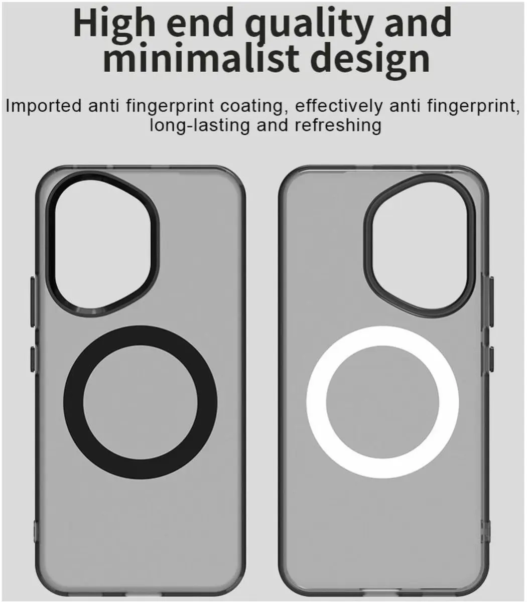 Selected MagSafe Backcover Honor 400 - Zwart & Transparant