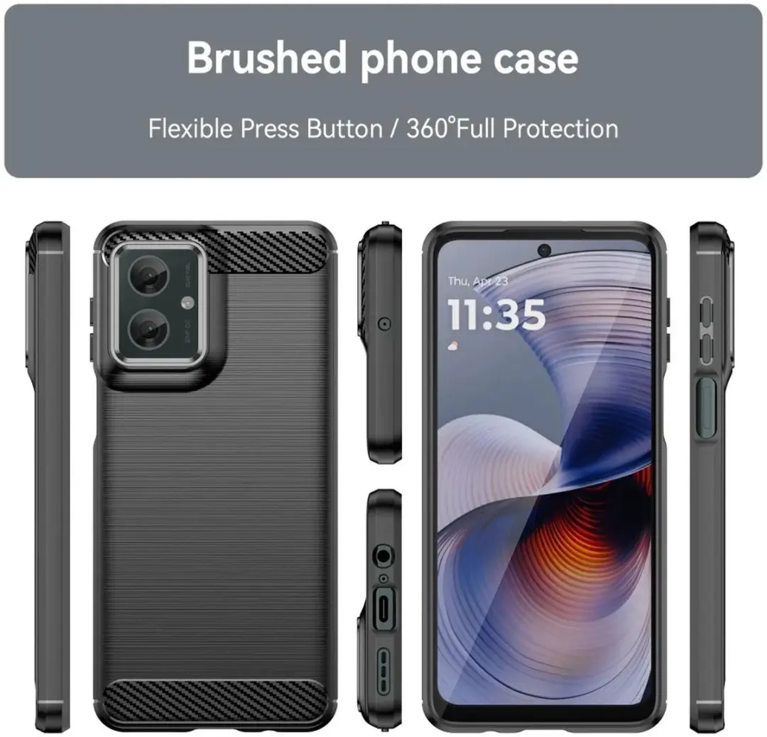 Selected TPU Hoesje Motorola Moto G55 - Zwart - afbeelding 6 van 6