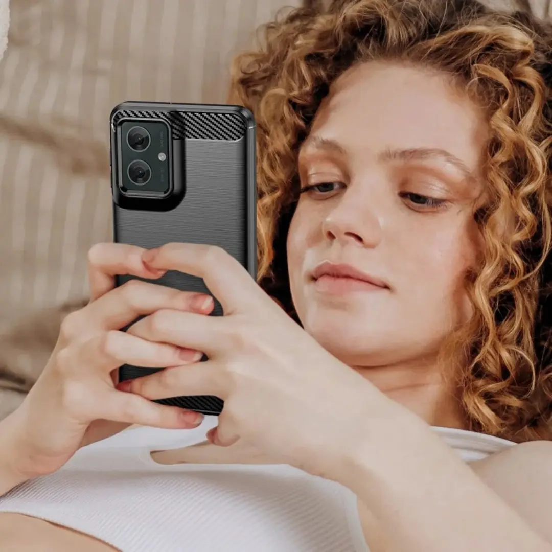 Selected TPU Hoesje Motorola Moto G55 - Zwart