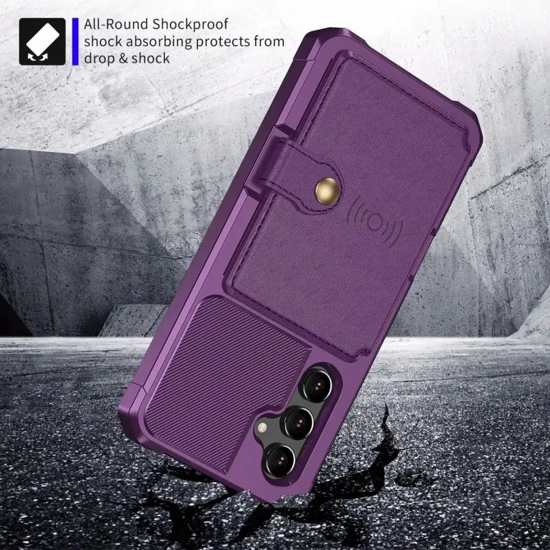 Selected Portemonnee Hoesje Samsung Galaxy A34 - 4 Pasjes - Paars