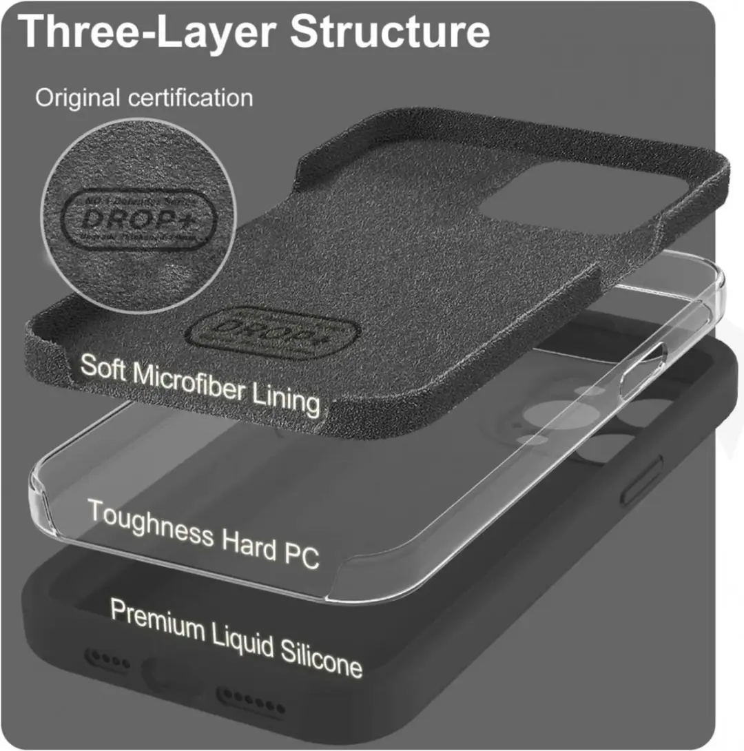 Selected by GSMpunt Hoesje iPhone 15 Pro Max Zwart - Siliconen - afbeelding 6 van 6