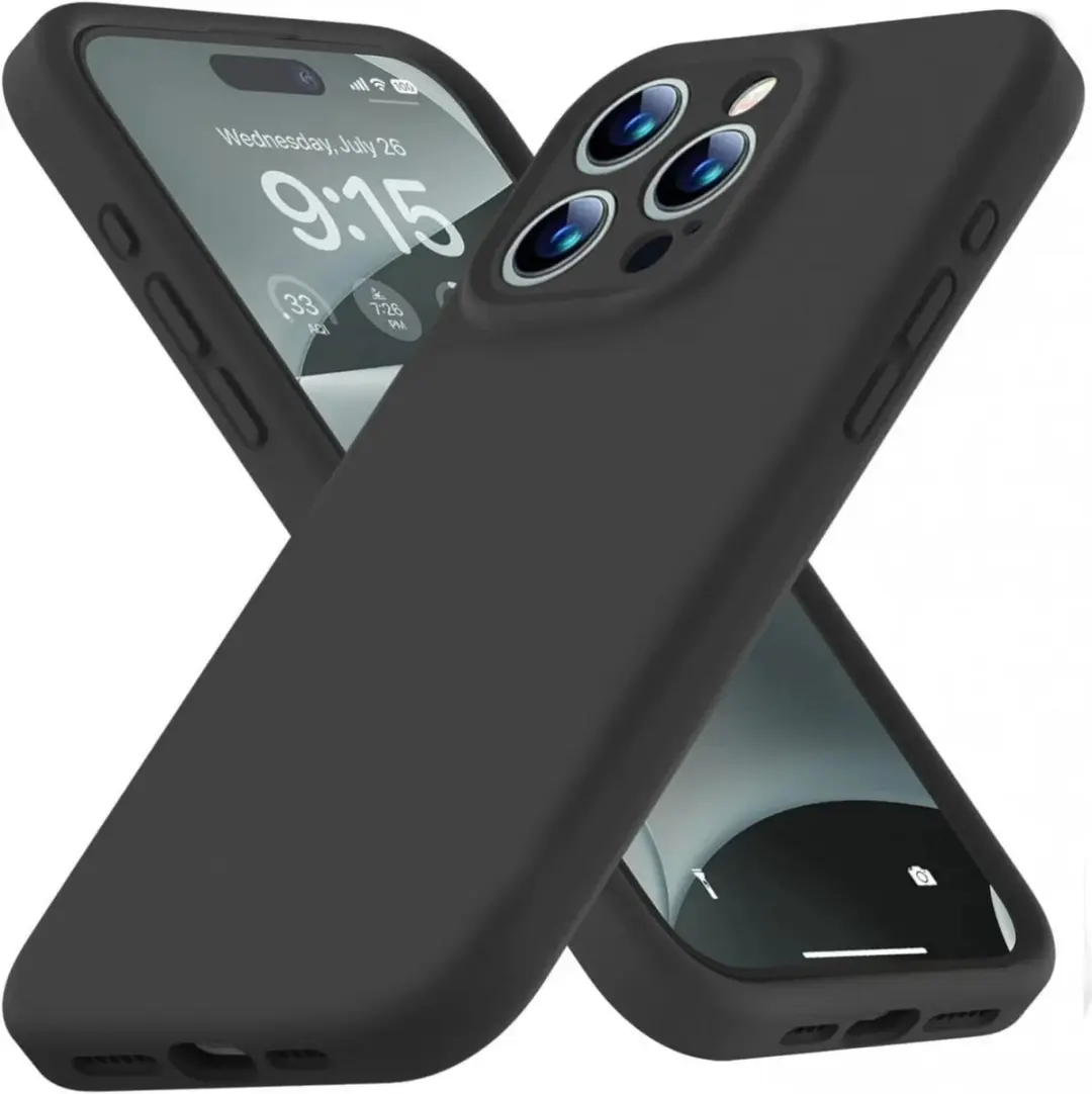 Selected by GSMpunt Hoesje iPhone 15 Pro Max Zwart - Siliconen