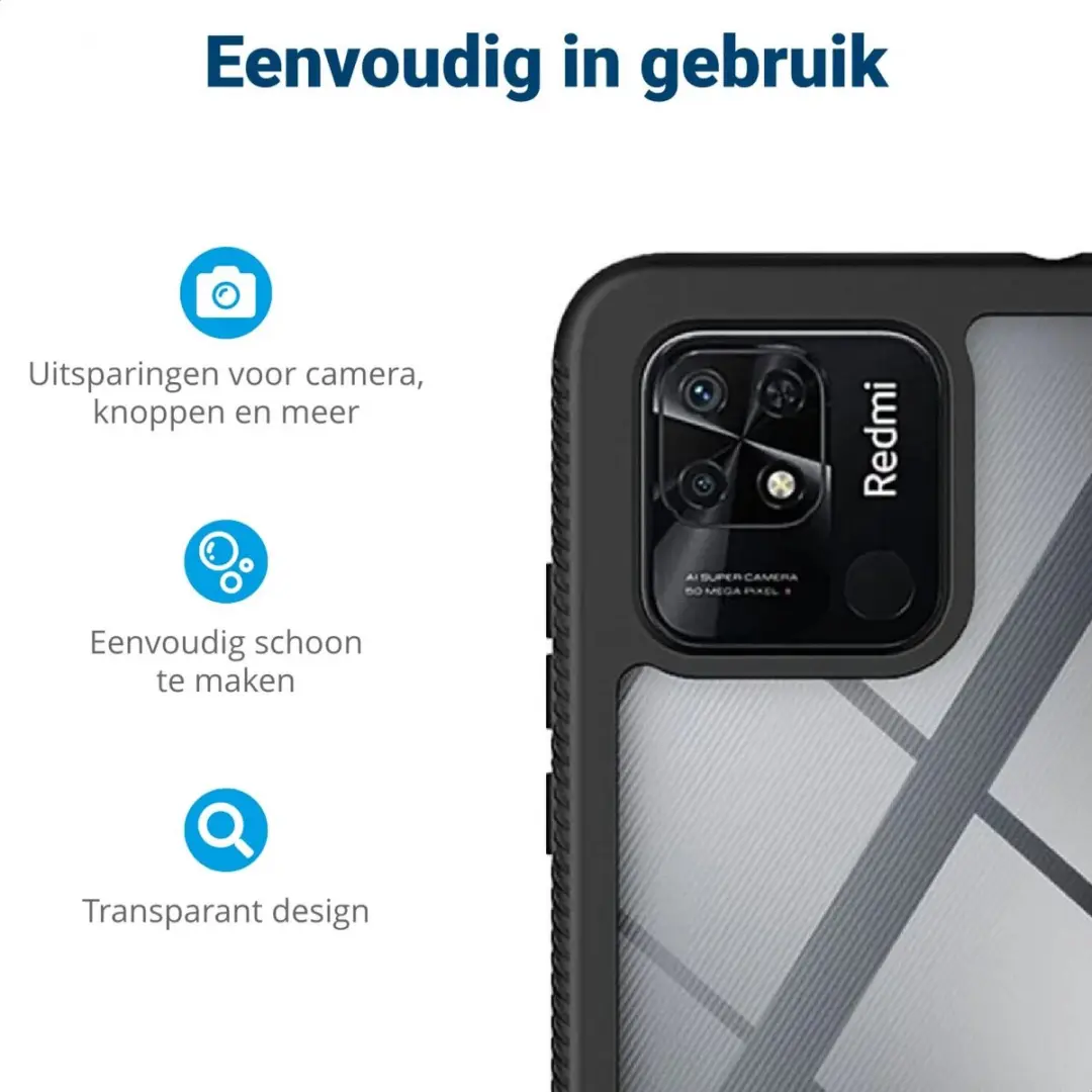 OnePlus 10T Hoesje - Full Protect - Zwart/Transparant