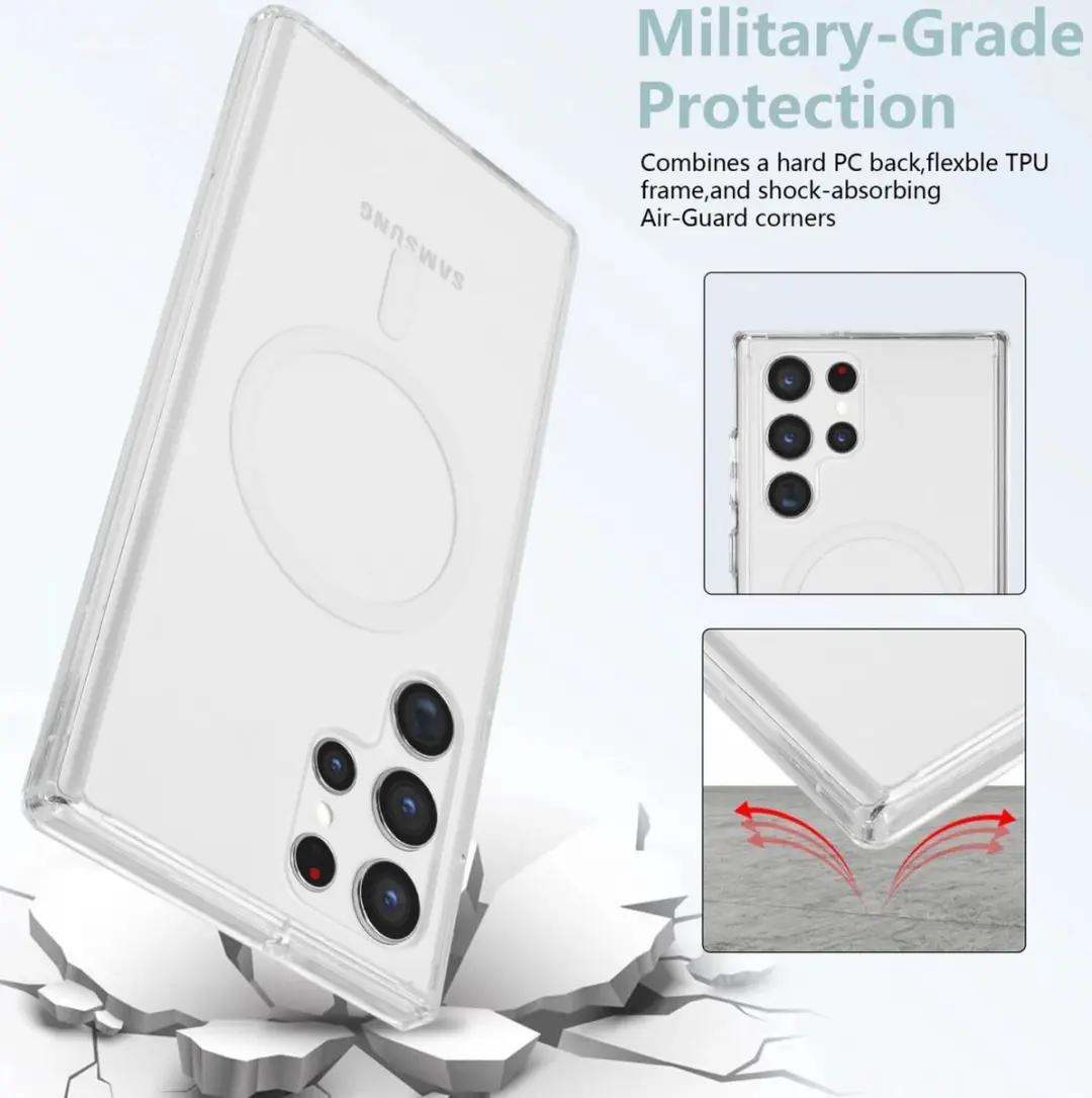Selected Hoesje Samsung Galaxy S22 Ultra MagSafe Transparant