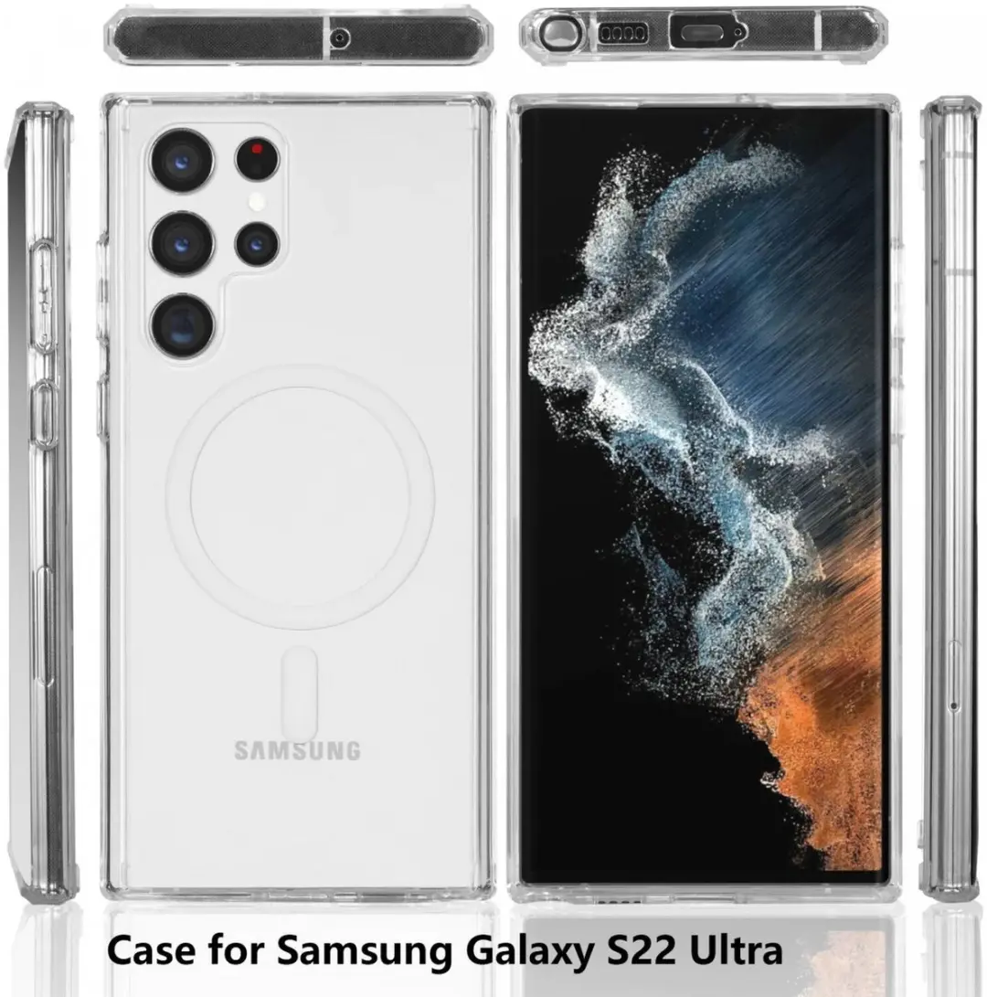 Selected Hoesje Samsung Galaxy S22 Ultra MagSafe Transparant