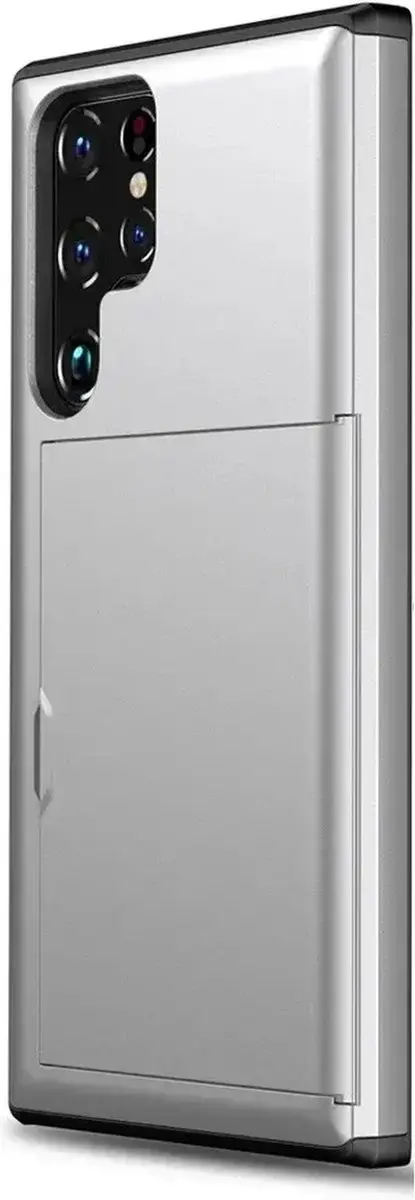 Selected Hoesje Samsung Galaxy S25 Ultra - Kaarthouder 2 Stuks Grijs