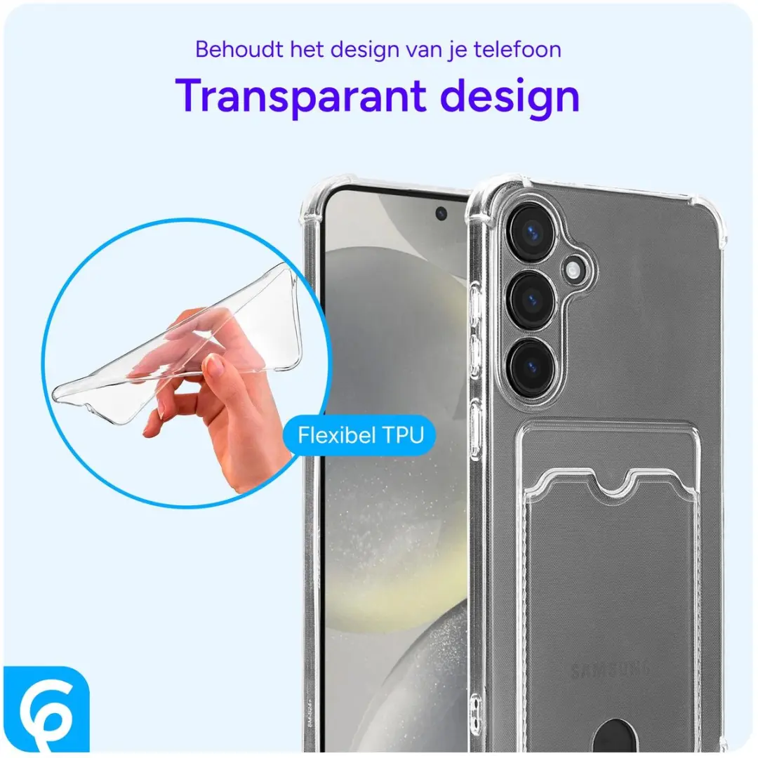 Selected Transparant Hoesje Samsung Galaxy S24 - Pasjeshouder