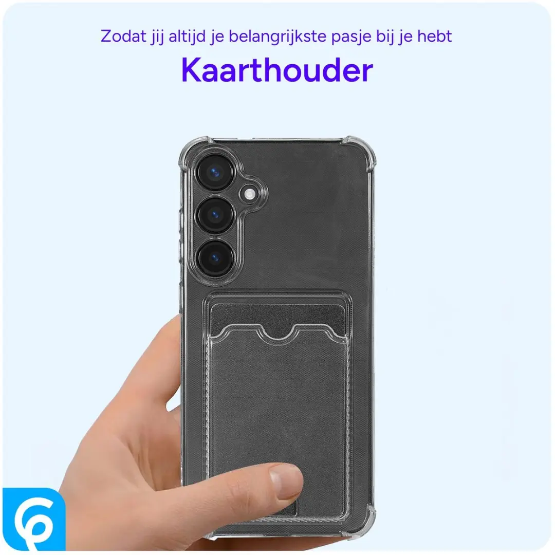 Selected Transparant Hoesje Samsung Galaxy S24 - Pasjeshouder