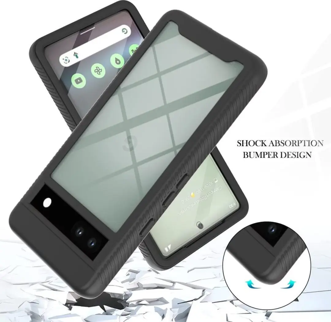 Selected by GSMpunt.nl Hoesje Google Pixel 7a - Full Protect - Zwart/Transparant