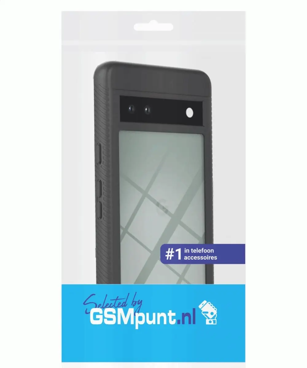 Selected by GSMpunt.nl Hoesje Google Pixel 7a - Full Protect - Zwart/Transparant