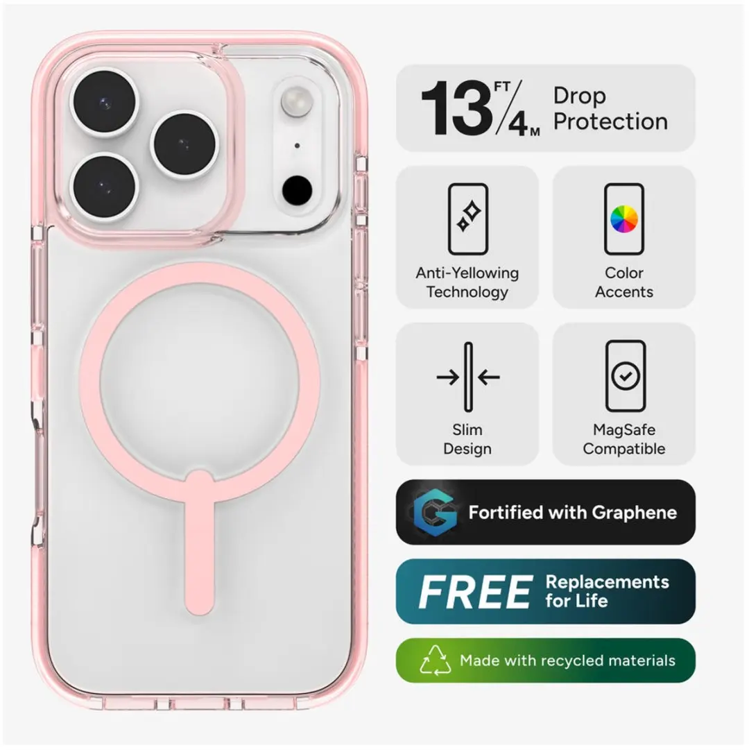 ZAGG Santa Cruz MagSafe Hoesje iPhone 17 Pro - Zwart - 840390358790