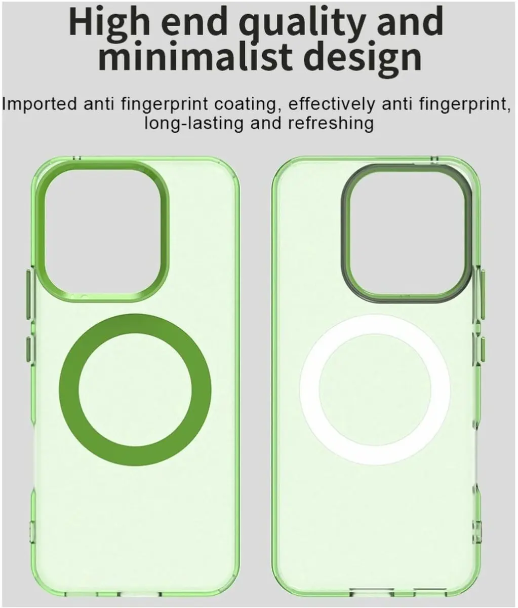 Selected MagSafe Backcover Honor 400 Lite - Groen Transparant