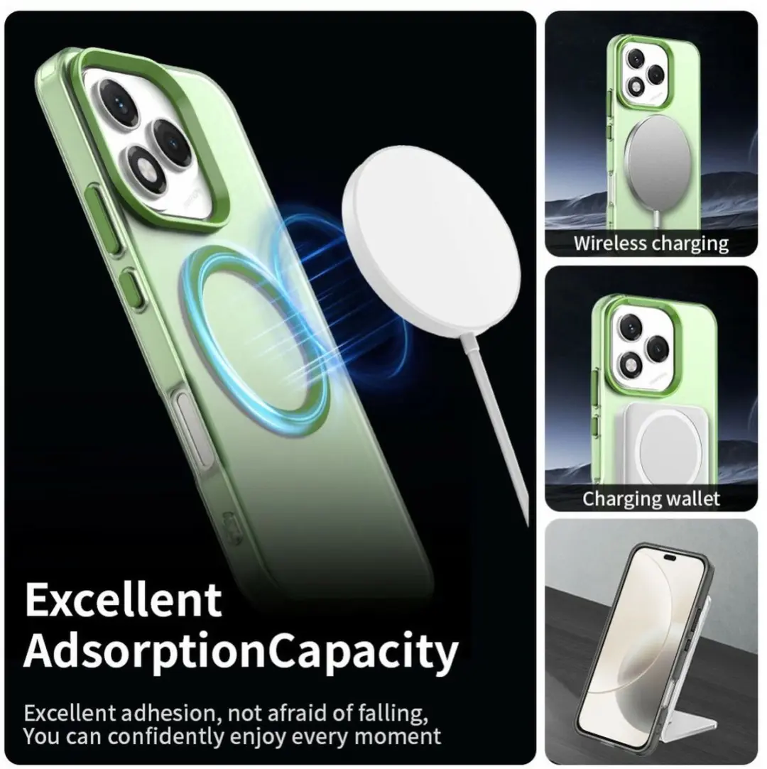 Selected MagSafe Backcover Honor 400 Lite - Groen Transparant - afbeelding 6 van 6