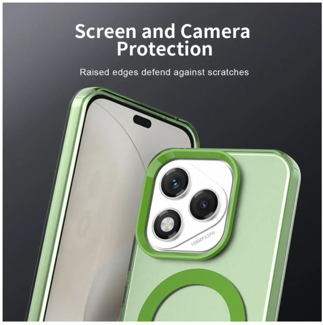 Selected MagSafe Backcover Honor 400 Lite - Groen Transparant