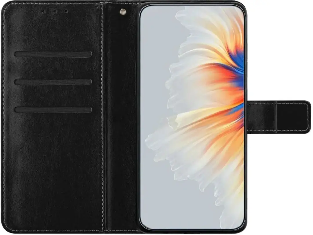 Selected Hoesje Xiaomi Redmi 14C Mandala Book Case - Pasjeshouder - Zwart
