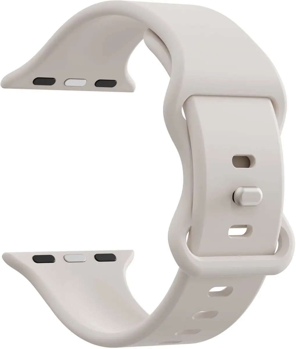 Selected SBG Siliconen Horlogeband Apple Watch - Sterrenlicht - 42/44/45/46/49mm - afbeelding 6 van 6