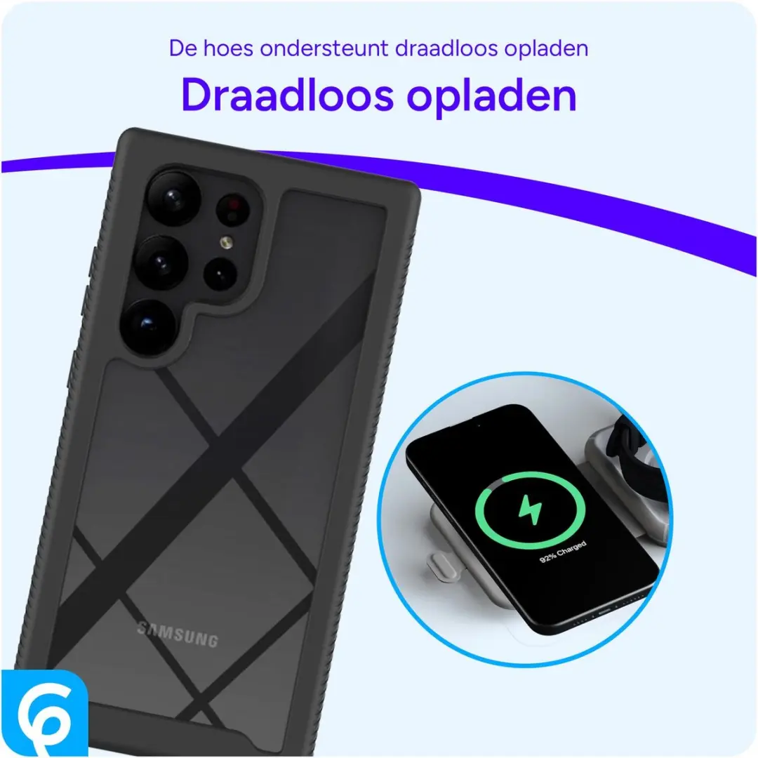 Selected by GSMpunt Samsung Galaxy S23 Ultra Hoesje - Schokbestendig Zwart