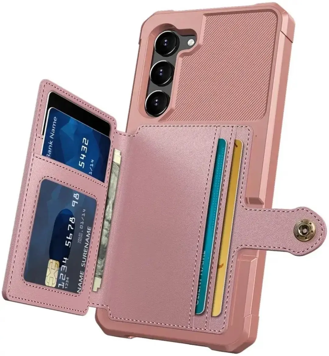 Selected Portemonnee Hoesje Samsung Galaxy S23 Plus - Roze