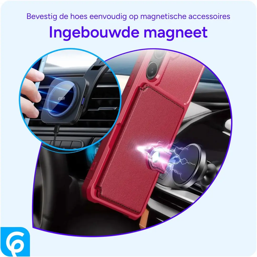Selected Portemonnee Hoesje Samsung Galaxy A55 - 4 Pasjes - Rood