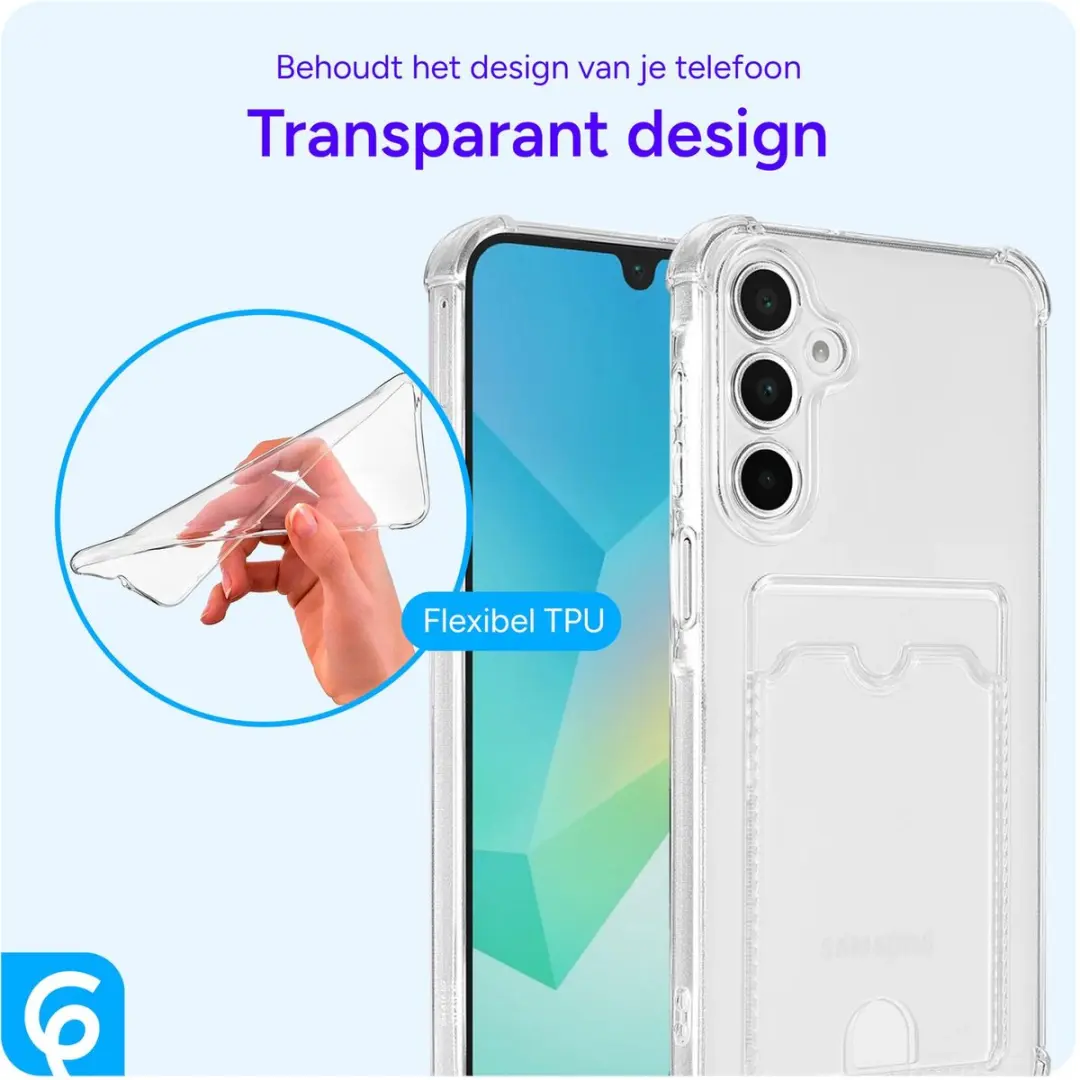 Selected Transparant Hoesje Samsung Galaxy A17 - Pasjeshouder