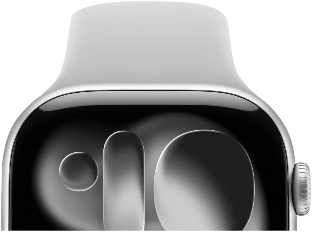 Selected SBG Siliconen Horlogeband Apple Watch 11 42mm - Cloud Grey