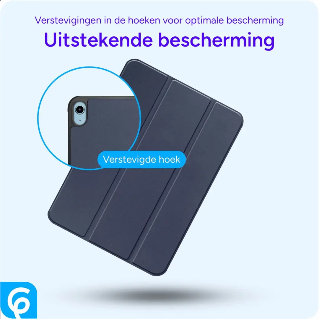 Selected by GSMpunt Apple iPad 11/10.9 Hoes - Blauw Tri-fold