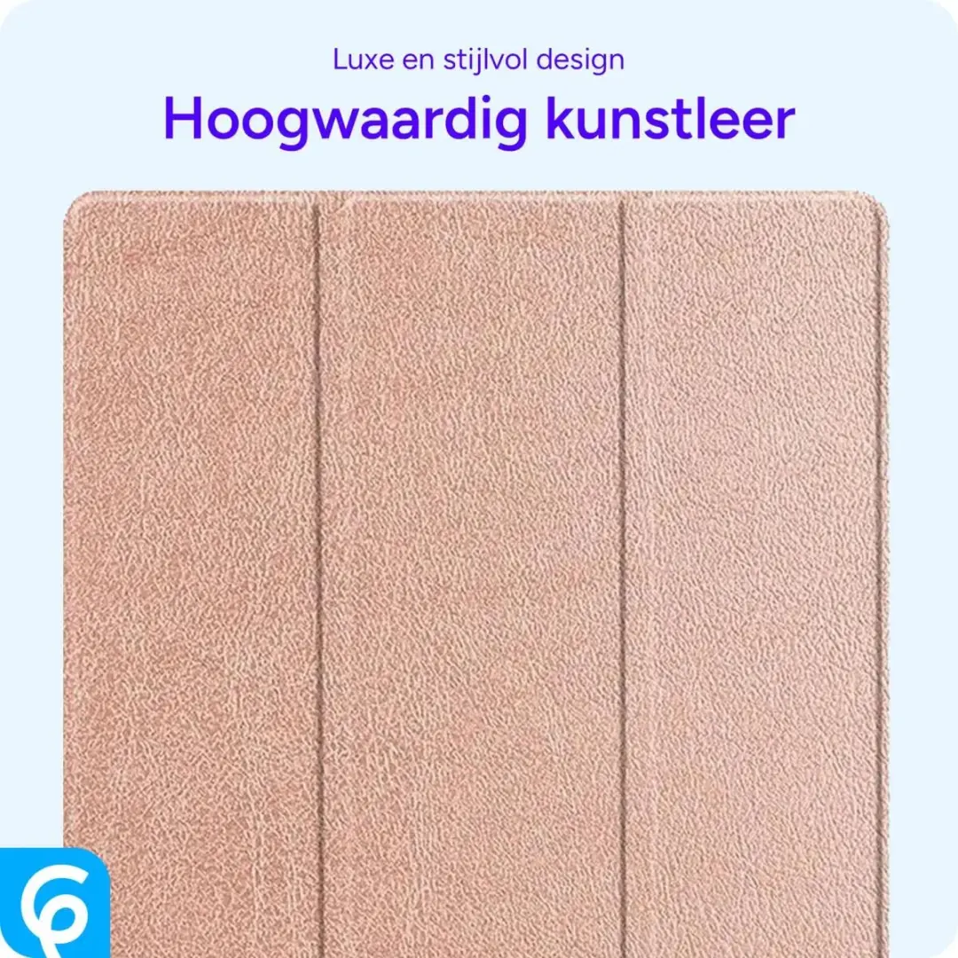 Selected Tablethoes Samsung Galaxy Tab S8+/S7+/S7 FE Tri-Fold Luxe Roze