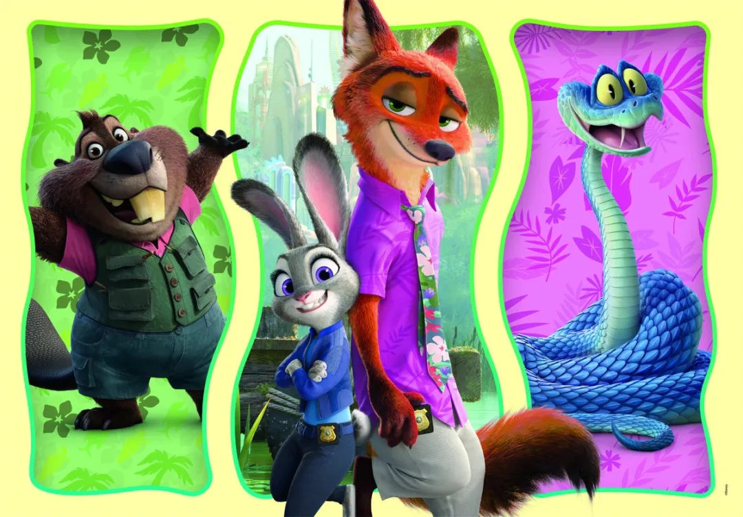 Clementoni Disney Zootropolis 2 Puzzel 104 Stuks - afbeelding 4 van 6