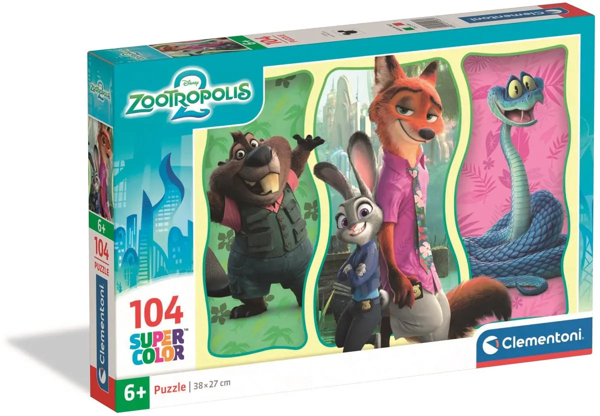 Clementoni Disney Zootropolis 2 Puzzel 104 Stuks