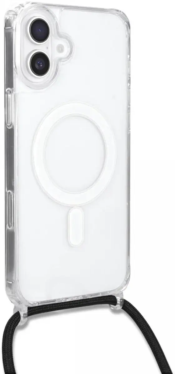 Selected iPhone 16 Hoesje met Koord - MagSafe - Transparant