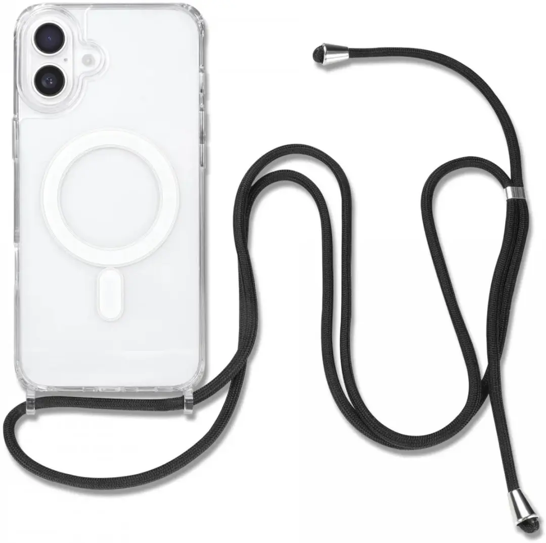 Selected iPhone 16 Hoesje met Koord - MagSafe - Transparant