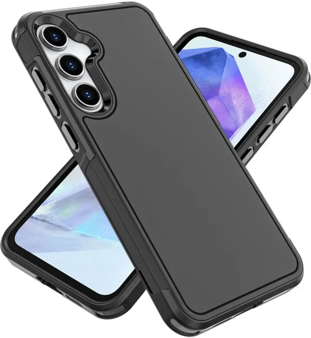 Selected Hoesje Samsung Galaxy A55 MagSafe Dual-Layer Zwart