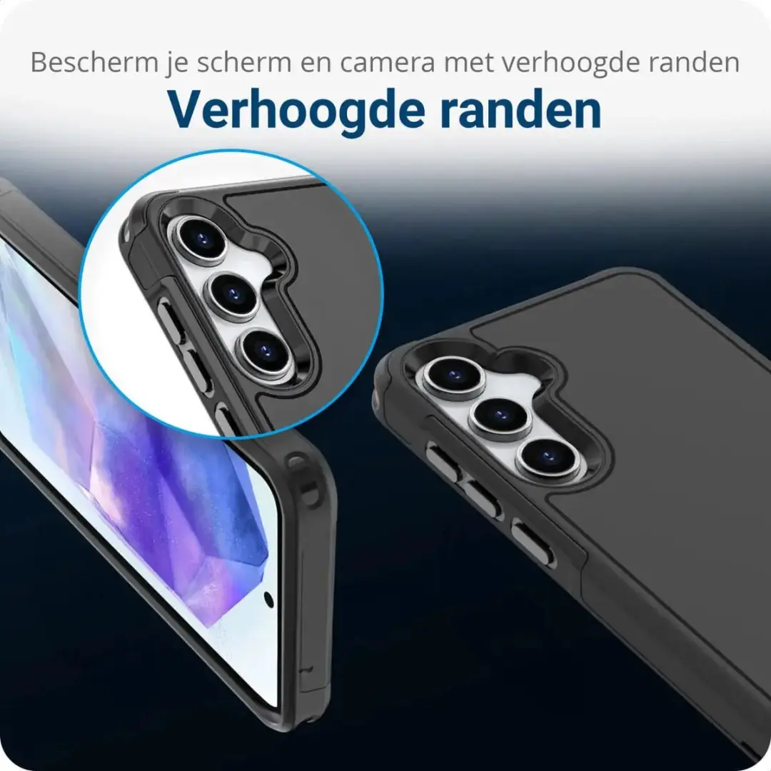 Selected Hoesje Samsung Galaxy A55 MagSafe Dual-Layer Zwart - afbeelding 6 van 6
