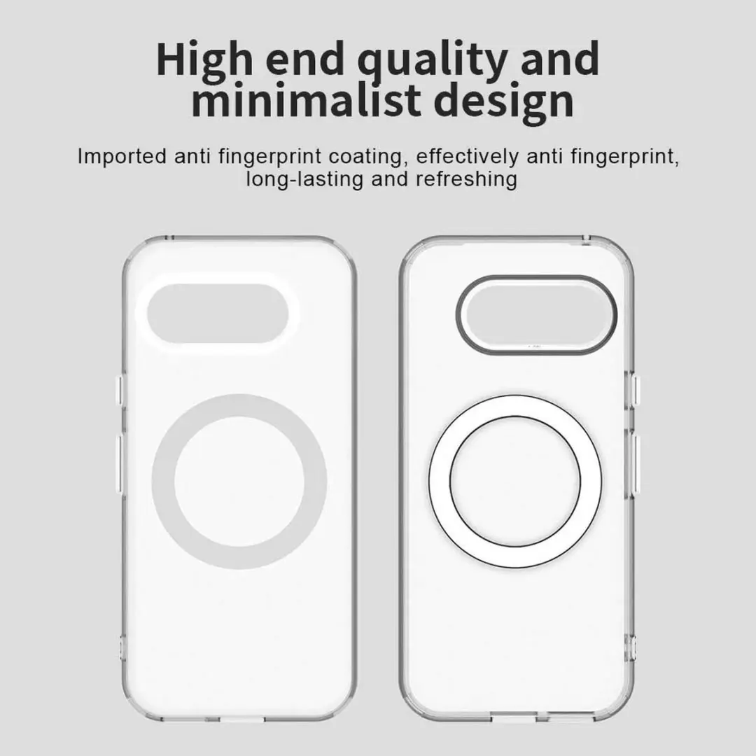 Selected MagSafe Backcover Hoesje Google Pixel 9a - Wit & Transparant - afbeelding 6 van 6