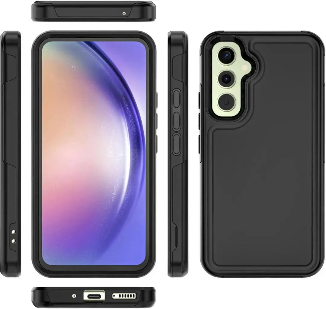 Selected Hoesje Samsung Galaxy A54 MagSafe Dual-Layer Zwart